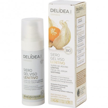 siero gel viso lenitivo physalis e fiori d'arancio