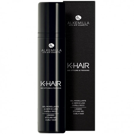 gel modellante ai semi di lino capelli ricci k-hair