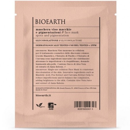maschera viso macchie e pigmentazioni - busta monouso