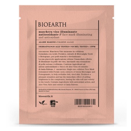 maschera viso illuminante antiossidante - busta monouso