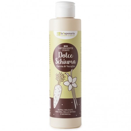 detergente corpo vaniglia e carota - dolce schiuma