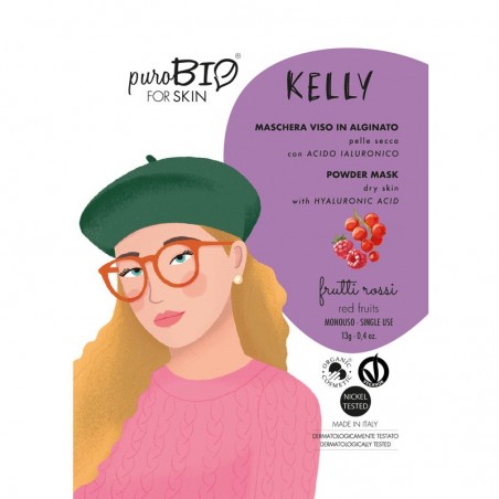 maschera viso peel off in alginato pelle secca Kelly