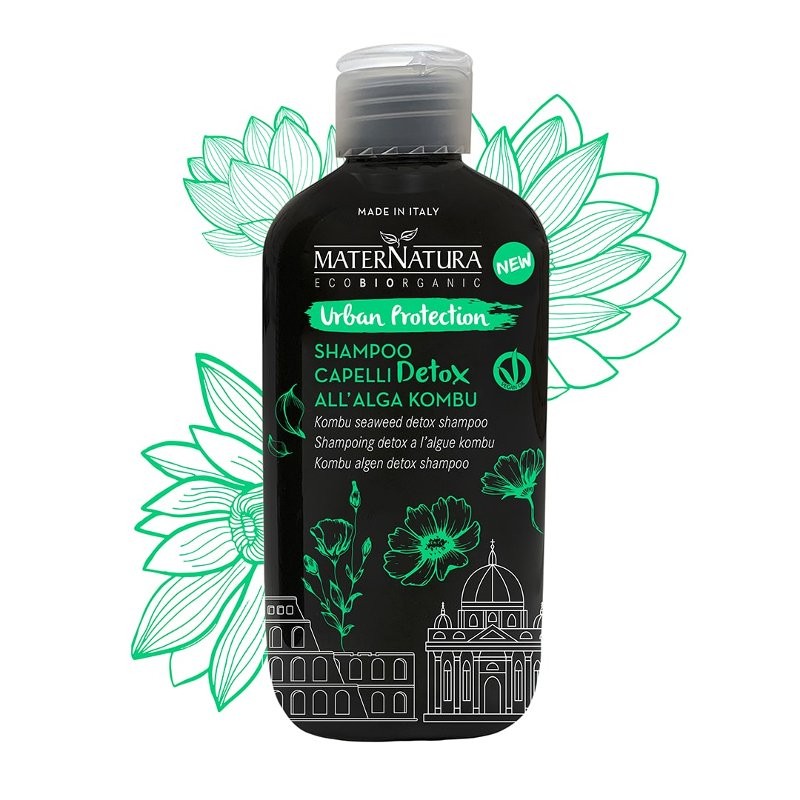 MaterNatura Shampoo capelli detox all’alga kombu