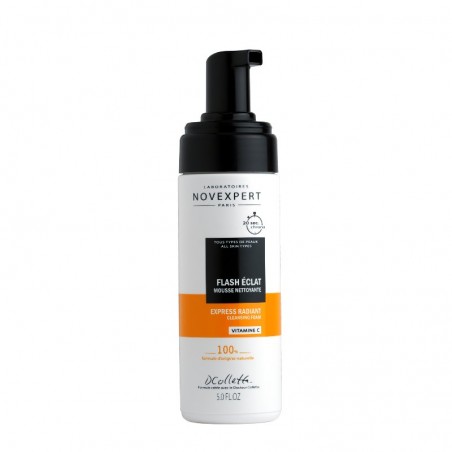 mousse detergente flash éclat con vitamina C