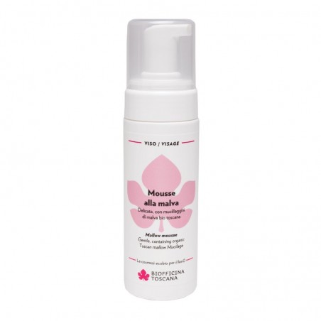 mousse detergente alla malva