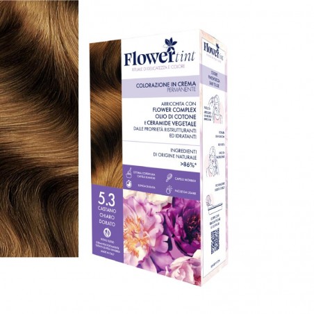 colorazione in crema per capelli  - 5.3 castano chiaro dorato